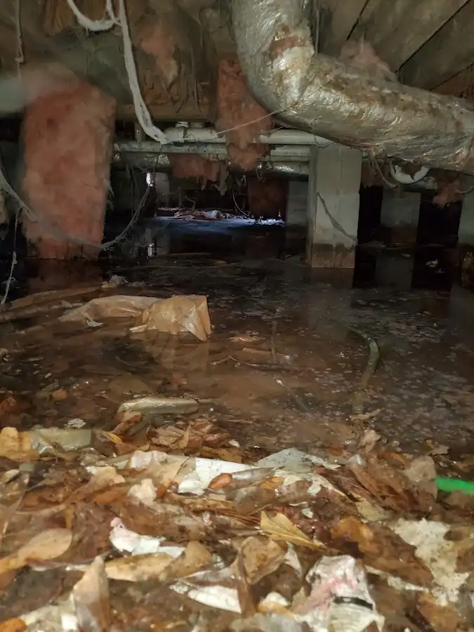 Crawl space flood assessment for Commercial Water Damage Restoration in Cape Canaveral